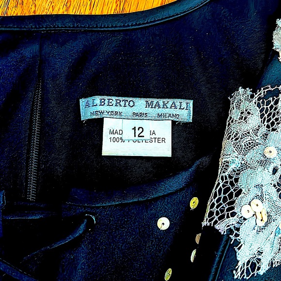 EUCAlbertoMakaliSEXYFLATTERING.Bustier &PANTSLACE&SEQUIN.S:12.Unique&Gorgeous - Picture 2 of 15